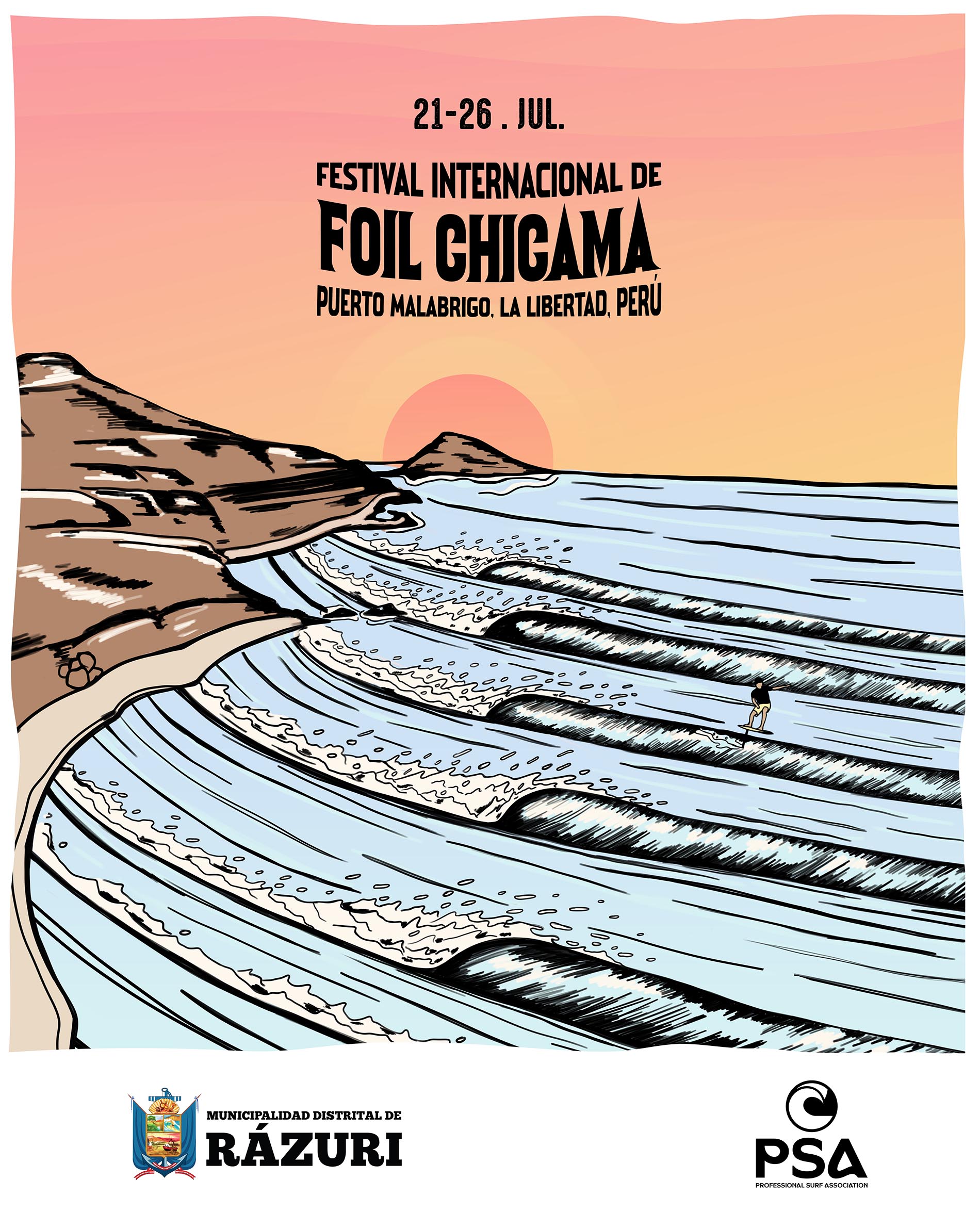 Flyer Festival Internacional de Foil Chicama 2026